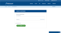 Desktop Screenshot of clients.hostwinds.com